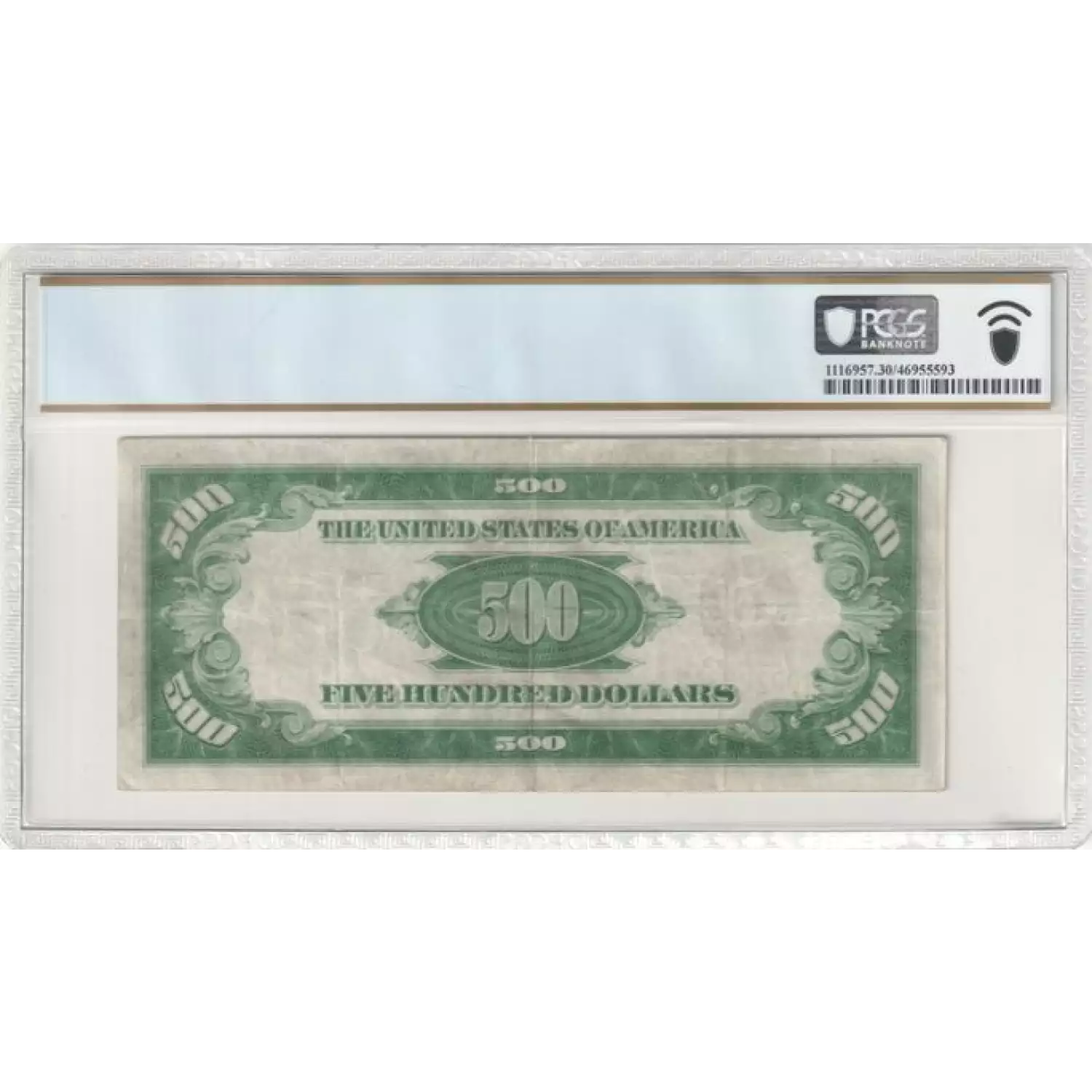 $500 1934-A.  High Denomination Notes 2202-G (3)