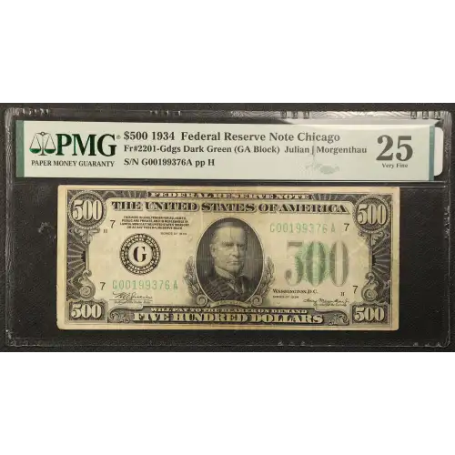 $500 1934  High Denomination Notes 2201-G (2)