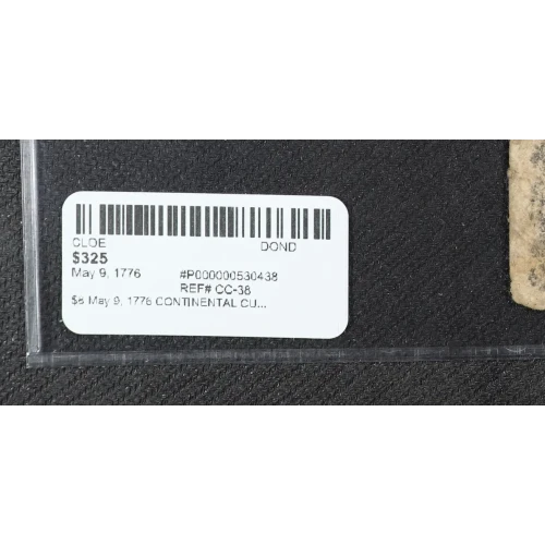 $8 May 9, 1776  CONTINENTAL CURRENCY CC-38