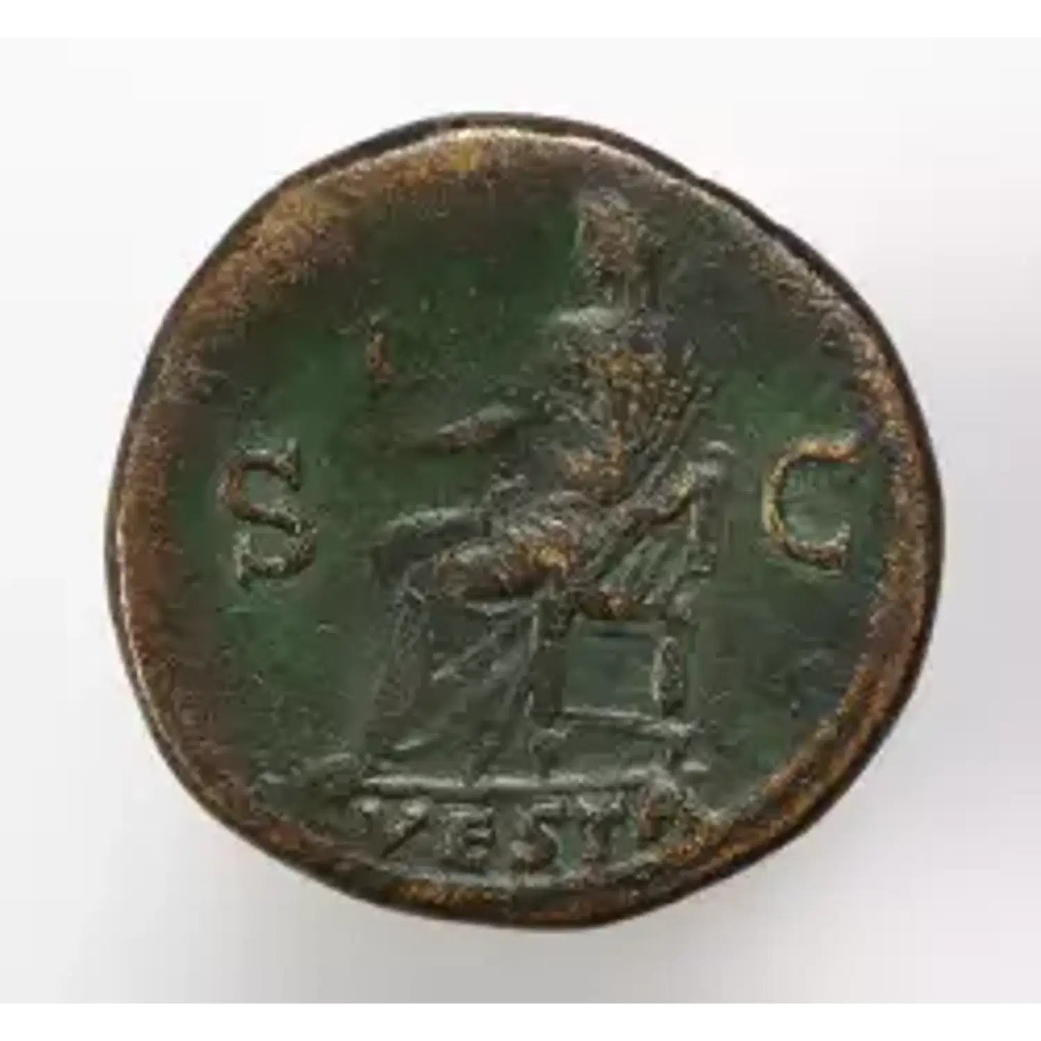 Titus AE Dupondius Vesta reverse 80-81 AD RIC II 212 Ancient Roman Coin ...