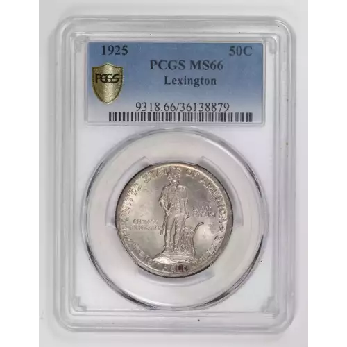 Classic Commemorative Silver--- Lexington - Concord Sesquicentennial 1925 -Silver- 0.5 Dollar (2)