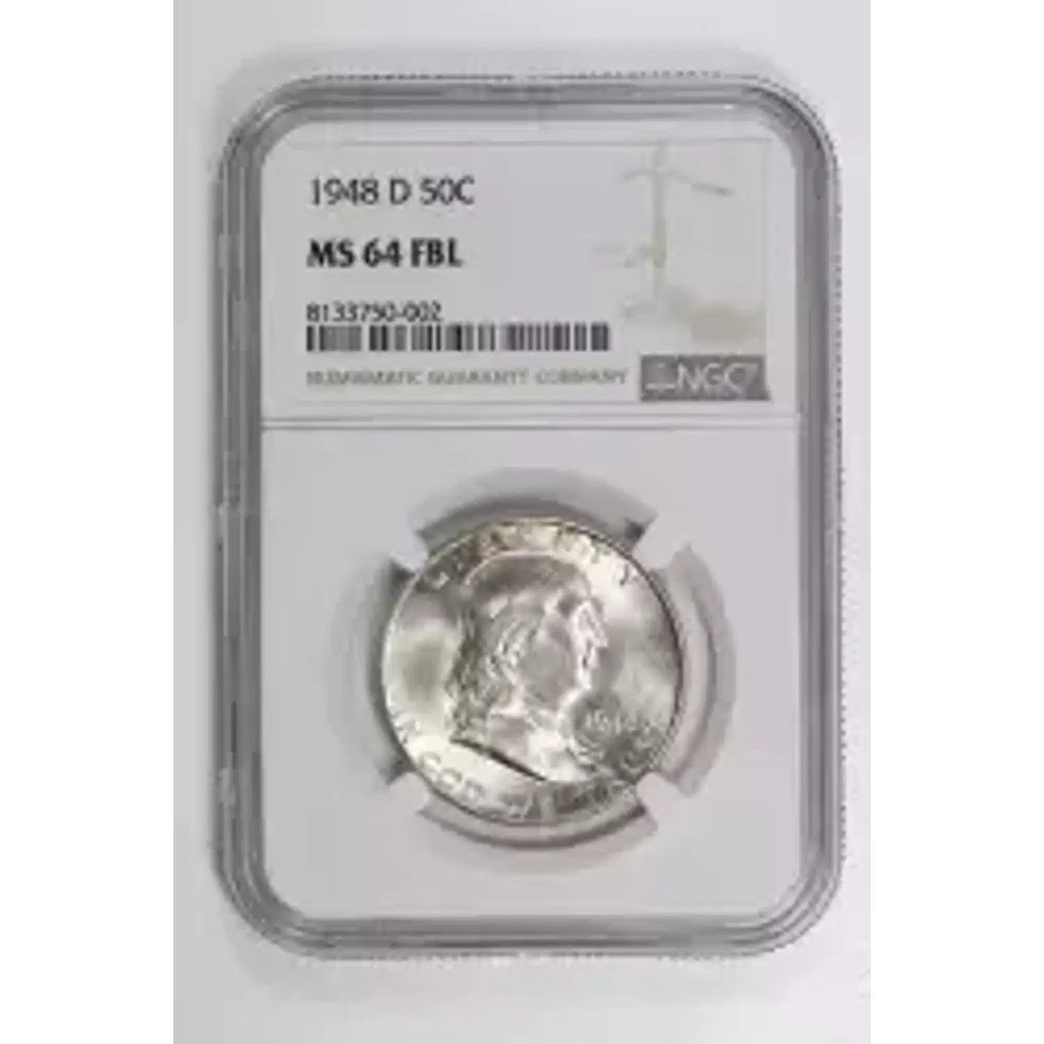 1948-D Half Dollars Franklin NGC MS-64 FBL - Lost Dutchman Rare Coins