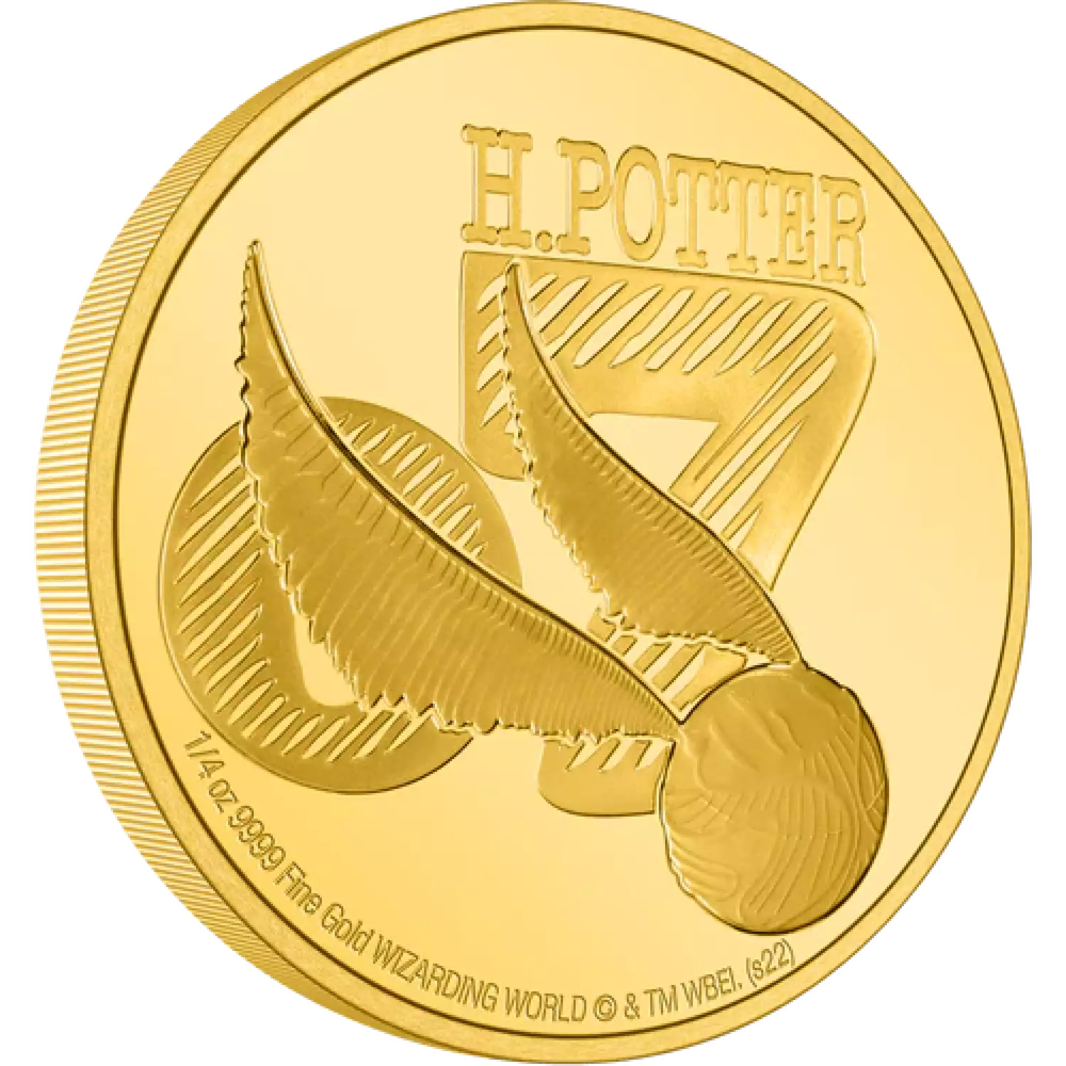 HARRY POTTER - 1/4oz Classic Golden Snitch Gold Coin (3)