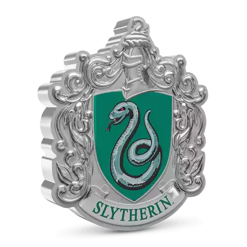 HARRY POTTER-  2021 1oz Slytherin Crest Silver Coin (2)