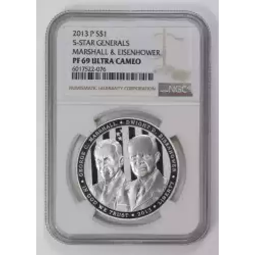 Modern Commemoratives ---5-Star Generals 2013 -Silver- 1 Dollar