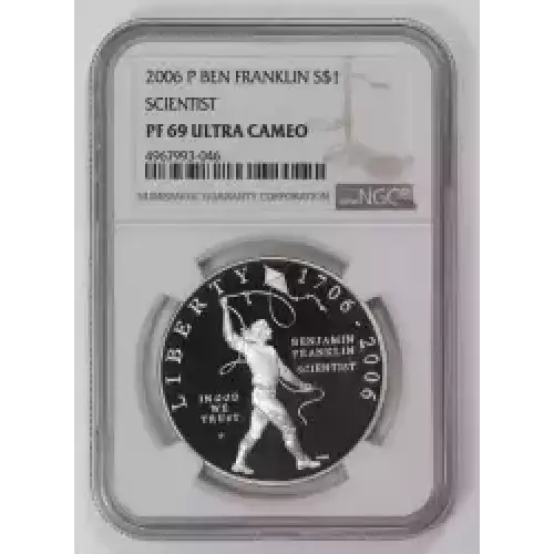Modern Commemoratives --- Benjamin Franklin Tercentenary 2006 -Silver- 1 Dollar