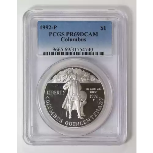 Modern Commemoratives --- Christopher Columbus Quincentenary 1992 -Silver- 1 Dollar