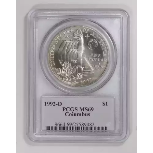 Modern Commemoratives --- Christopher Columbus Quincentenary 1992 -Silver- 1 Dollar