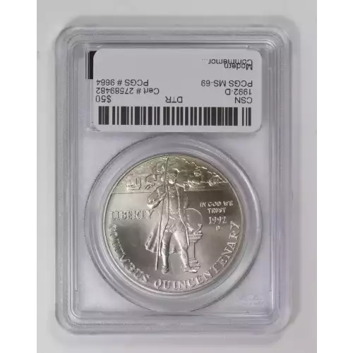 Modern Commemoratives --- Christopher Columbus Quincentenary 1992 -Silver- 1 Dollar (2)