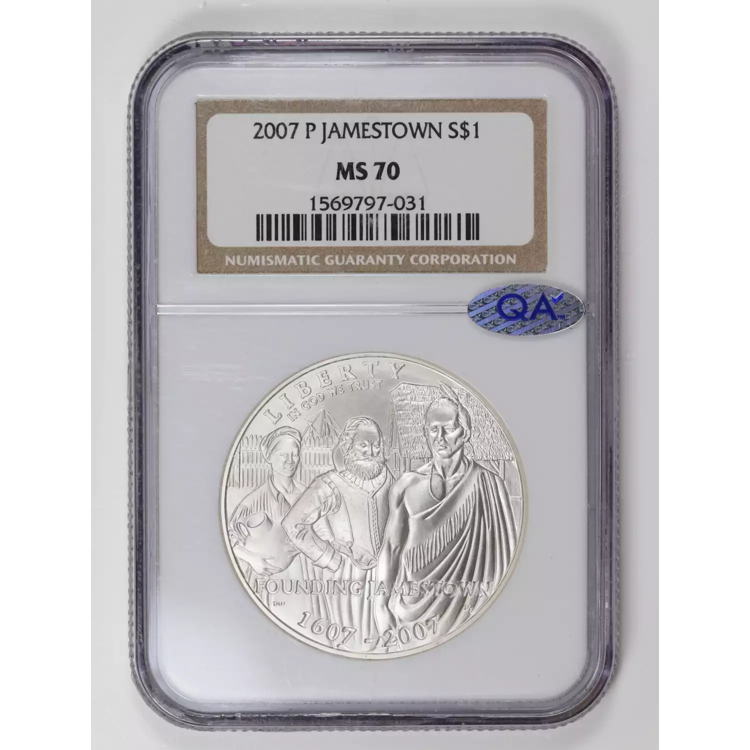 Modern Commemoratives --- Jamestown 400th Anniversary 2007 -Silver- 1 Dollar