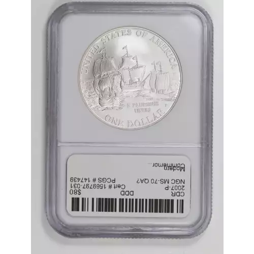 Modern Commemoratives --- Jamestown 400th Anniversary 2007 -Silver- 1 Dollar (2)