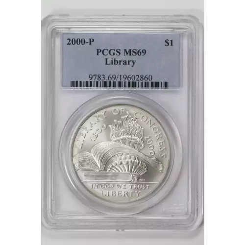 Modern Commemoratives --- Library of Congress Bicentennial 2000 -Silver- 1 Dollar