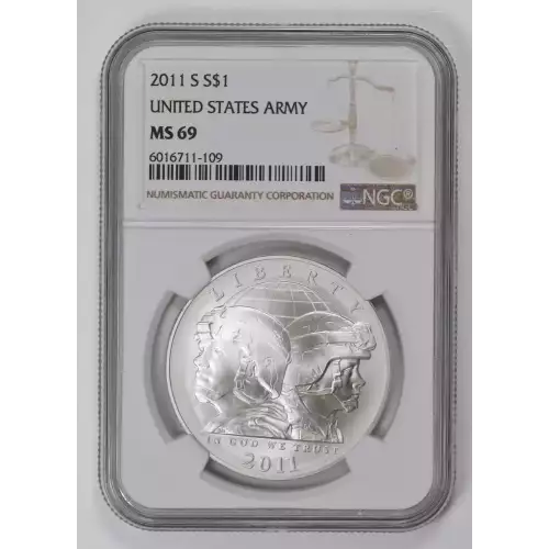 Modern Commemoratives --- U.S. Army 2011 -Silver- 1 Dollar