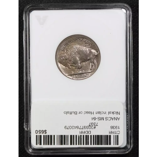 Nickel Five Cent Pieces-Indian Head or Buffalo (2)