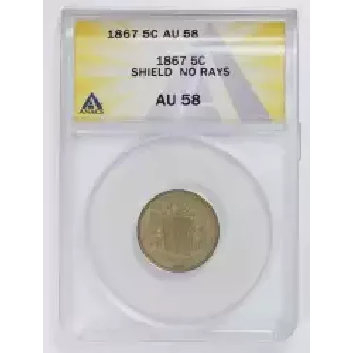 Nickel Five Cent Pieces-Shield 1866-1883