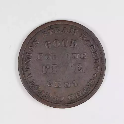 Private Tokens -Civil War Tokens (1860s)-By Composition-Copper-Nickel-- 1 Token