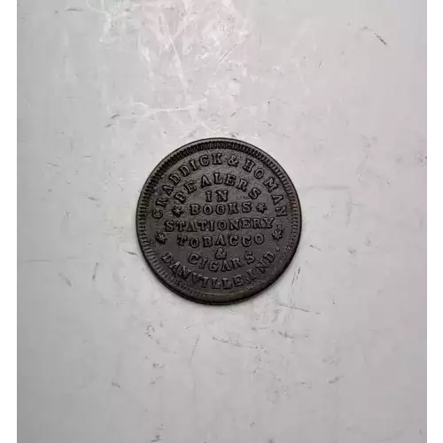 Private Tokens -Civil War Tokens (1860s)-Store Cards-Indiana -- 1 Token