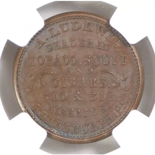 Private Tokens -Civil War Tokens (1860s)-Store Cards-Pennsylvania -- 1 Token (2)