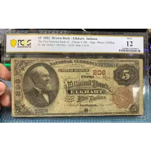 $5  Brown Seal and Brown Back Second Charter Period 466 (2)