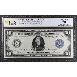 $10 1914 Blue Seal Federal Reserve Notes 930 (2)