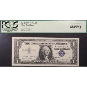 $1 1957-A blue seal. Small Silver Certificates 1620*
