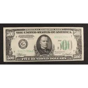 $500 1934  High Denomination Notes 2201-G (3)