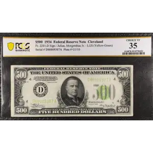 $500 1934  High Denomination Notes 2201-D (2)