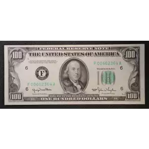 $100 1950  Small Size $100 Federal Reserve Notes 2157-Fm (3)