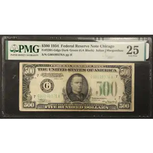 $500 1934  High Denomination Notes 2201-G (2)