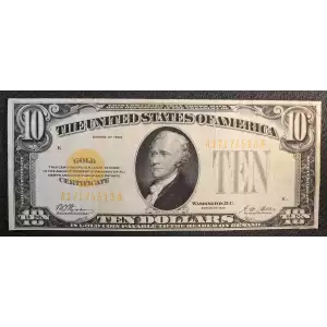 $10 1928 Gold Seal Small Size Gold Certificates 2400 (2)