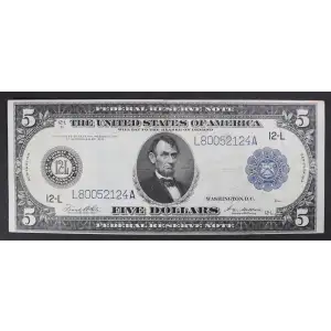 $5 1914 Blue Seal Federal Reserve Notes 891A (3)