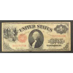 $1 1917 Small Red, scalloped Legal Tender Issues 36 (2)