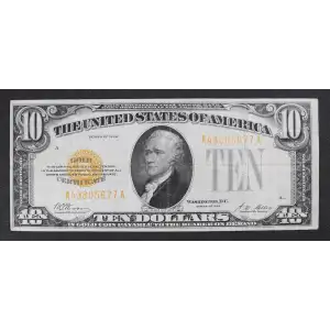 $10 1928 Gold Seal Small Size Gold Certificates 2400 (3)