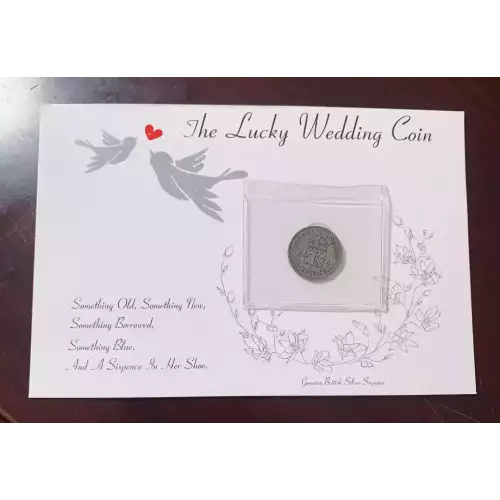 The Lucky Wedding Coin Silver Sixpence