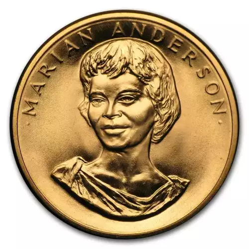 U.S. Mint 1/2 oz Gold Commemorative Arts Medal Marian Anderson 