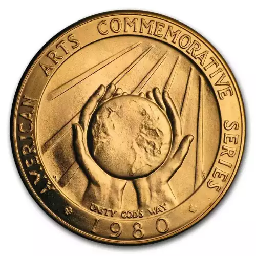 U.S. Mint 1/2 oz Gold Commemorative Arts Medal Marian Anderson  (2)