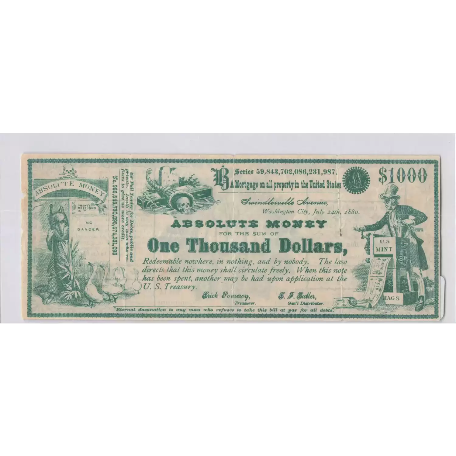 1880 $1000 