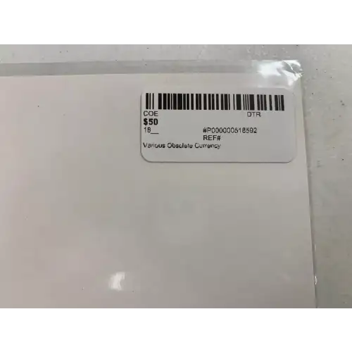 Various Obsolete Currency (2)