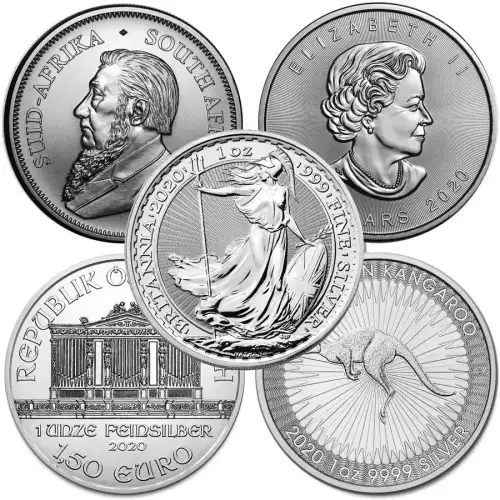 World Misc. 1 oz .999 Silver